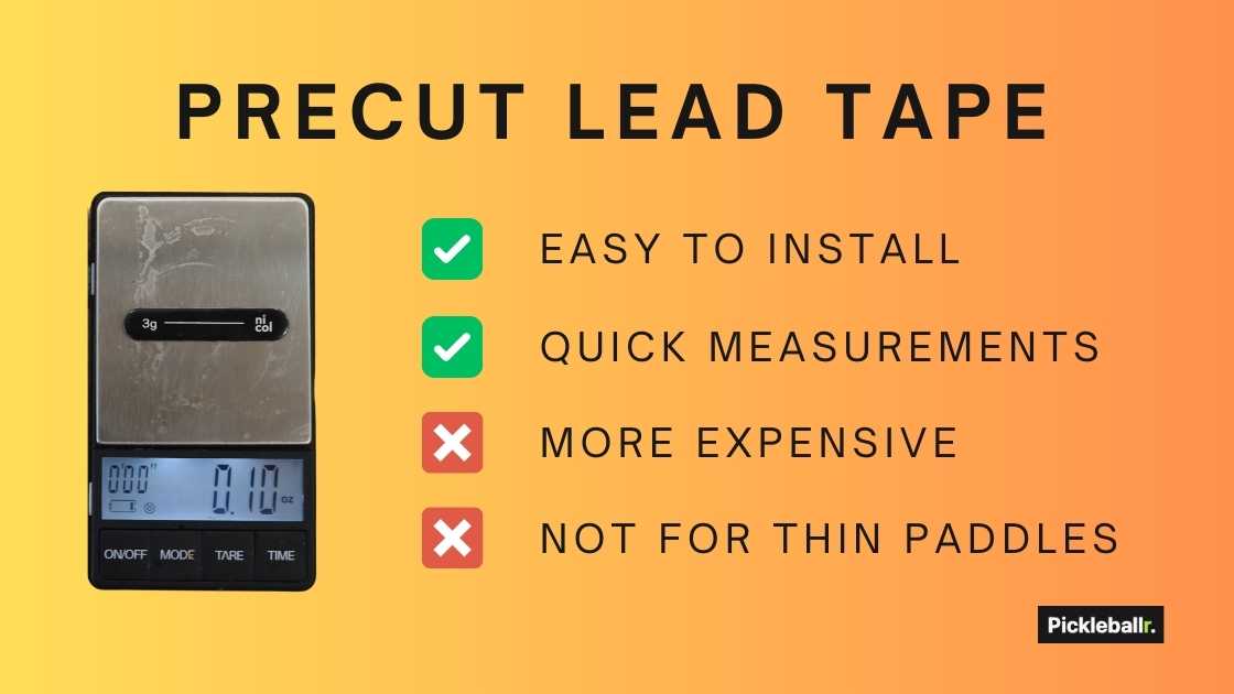 Pros and cons of precut lead tape